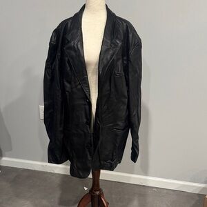 Harley Davidson Mens Black Blazer Leather Jacket XXL